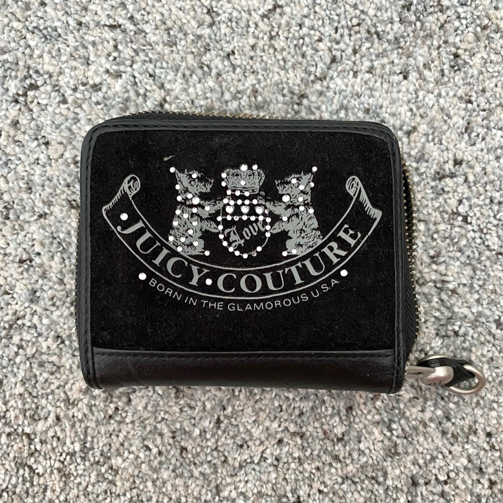 SOLD- Juicy Couture Zippered Wallet w Card Holder - Picture 1 of 4